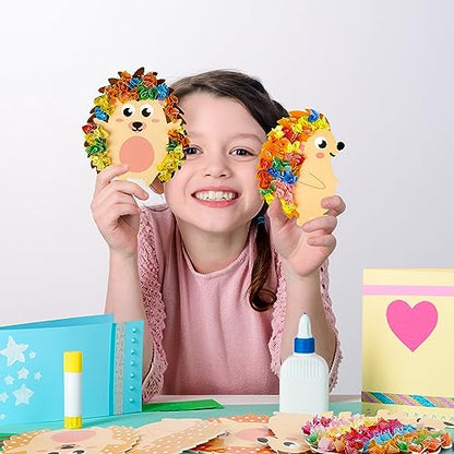 Fennoral 9 Pack Hedgehog Poke in Art Craft Kit for Kids - color: Fall Hedgehog