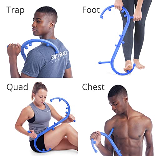 Body Back Buddy Classic Back Massager & Neck Massager for Pain Relief, Blue - color: Blue, size: Classic Bundle