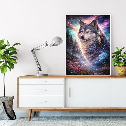 HITO Wolf Diamond Painting Kits for Adults Wolf Diamond Art Kits for Adults - color: G9464