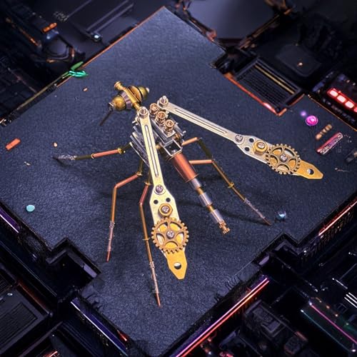 3D Metal Model Kits for Adult - Mechanical Mosquito-Building DIY Projects Insect Bug Hobby Kit Arts and Crafts Sets-Father's Day & Birthday Gift Ideas(Mechanical Mosquito Y) - style: Mechanical mosquito Y