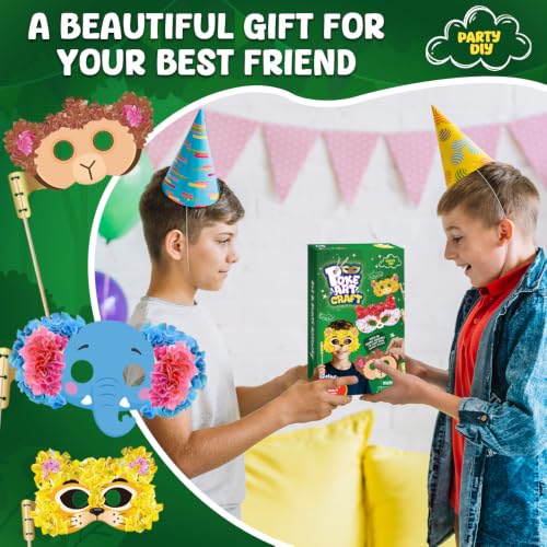 MZYTOZA Poke Art Kit for Kids Ages 4-8, Mess-Free Fabric Craft Set - color: Multicolor-Masks