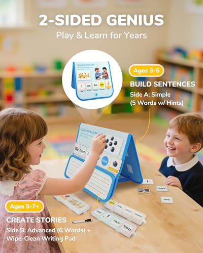 CHEFAN 165 PCS Sentence Building for Kids, Speech Therapy Materials - color: 165 Pcs Sentence Building Sets