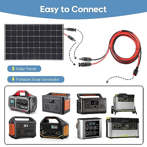 10AWG Solar Panel to Anderson Connector Adapter Extension Cable,10FT - size: 10FT