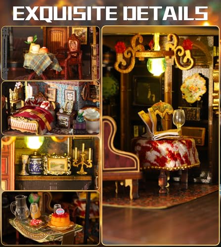 Spilay DIY Miniature House Kit for Adults, Miniature Dollhouse Kit - color: Edinburgh Castle
