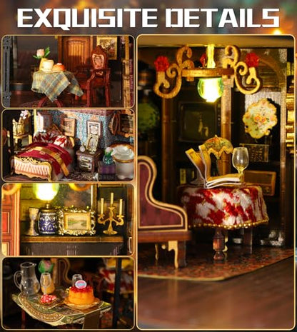 Spilay DIY Miniature House Kit for Adults, Miniature Dollhouse Kit - color: Edinburgh Castle
