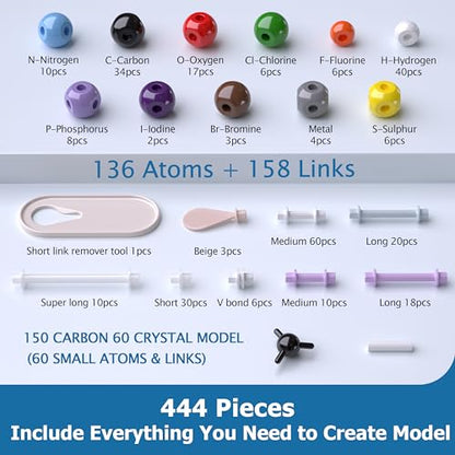 Molecular Model Kit, 444 Pcs Organic Chemistry Structure Set