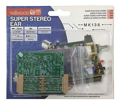 Velleman, Inc – Super Stereo Ear MiniKit MK136 – Entry Level Audio Amplifier Soldering Project