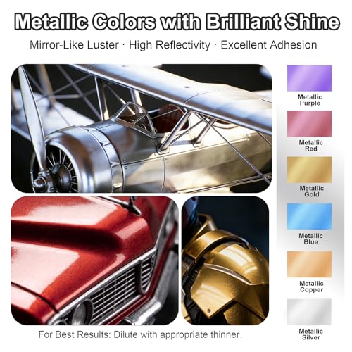 Airbrush Paint Set, 42 Acrylic Paints with 4.05 fl oz Thinner - color: 42 colors with 4.05 fl oz thinner