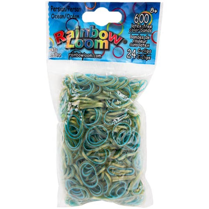 Rainbow Loom® Persian Collection: Ocean Rubber Bands with 24 C-Clips (600 Count)