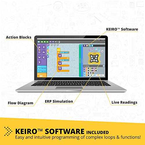 Engino: Discovering STEM - Robotics: Mini ERP 2.0-8 Robot Models, Toy Brick Building Set, Motorized, Snap-Fit, Coding-Programing Experiments, Kid 9+