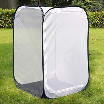 RESTCLOUD 36" Large Monarch Butterfly Habitat Cage Pop-up - color: White with Black