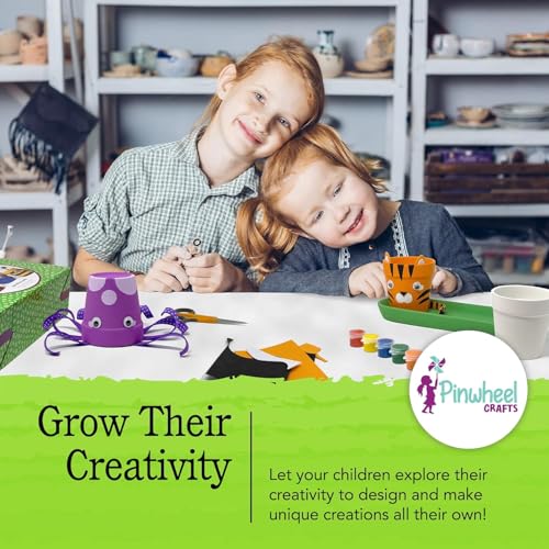 Pinwheel Crafts Flower Pot Painting Kit for Kids Ages 8-12, Seeds and Soil - style: Painting Kit with Seeds and Soil