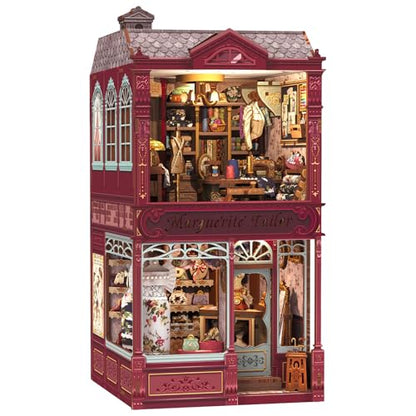 CUTEBEE Book Nook Kit 3D Wooden Puzzle DIY Miniature House for Adults