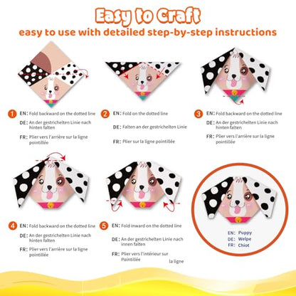 Funtopia Origami Kit for Kids Ages 5-8 8-12, 260 Sheets Origami Paper