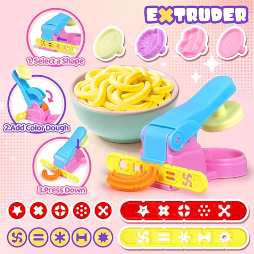 VConejo Dough Tools Play Set with Dinosaur Molds Sculpting Tools 26PCS