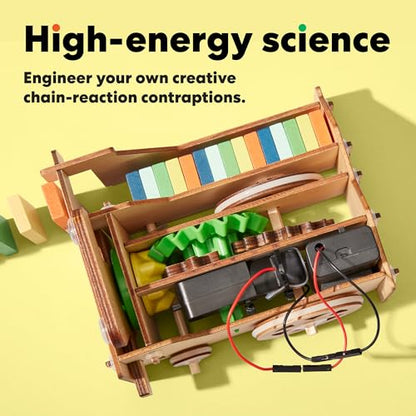 KiwiCo STEM Robotics Bundle – Domino Machine + Jumping Robot Kits, Ages 9+