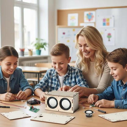 STEM Projects for Kids Crafts Summer Camp Activities Gifts for 7 8 9 10 11 12 13 14 15+ Year Old Boys Girls Teens Toys Building Engineering Circuits Kit Science DIY Speaker Cool Gadgets Electronics