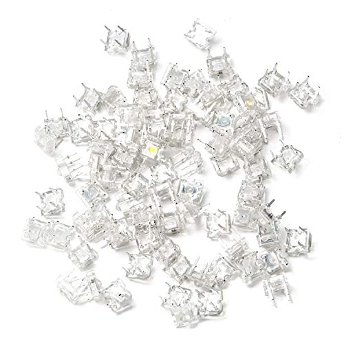 CHANZON 100 pcs 3mm Piranha Superflux White LED Diode Lights (DC 3V 20mA) - color: A) White (100pcs)