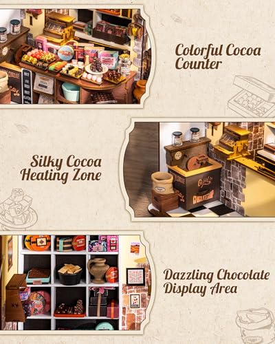Rolife DIY Miniature House Shop Series - Henry's Chocolate Shop - color: Henry's Chocolate Shop