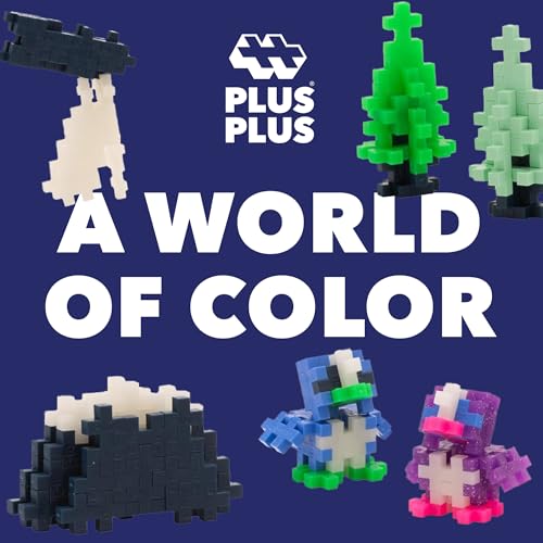 PLUS PLUS 240 Piece Northern Lights Mix, Mini Waffle Blocks STEM Toys - style: Northern Lights Mix Play Tube