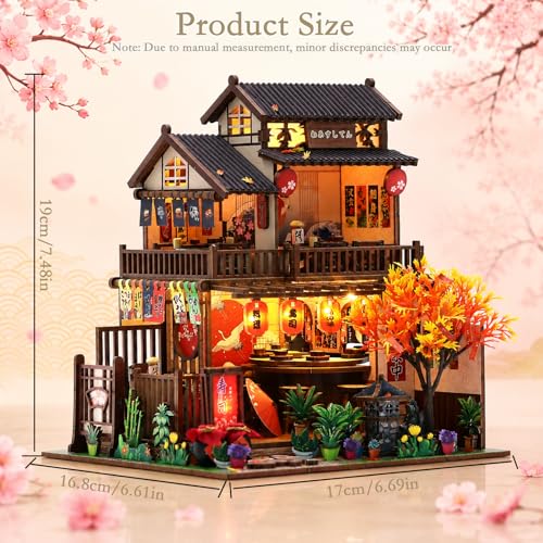DIY Book Nooks for Adults, Japanese Book Nook Kit with Dust Cover Sushi - color: Sushiya