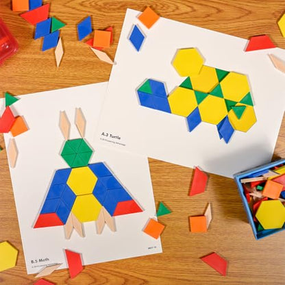LEARNING ADVANTAGE Pattern Block Cards, Set of 20