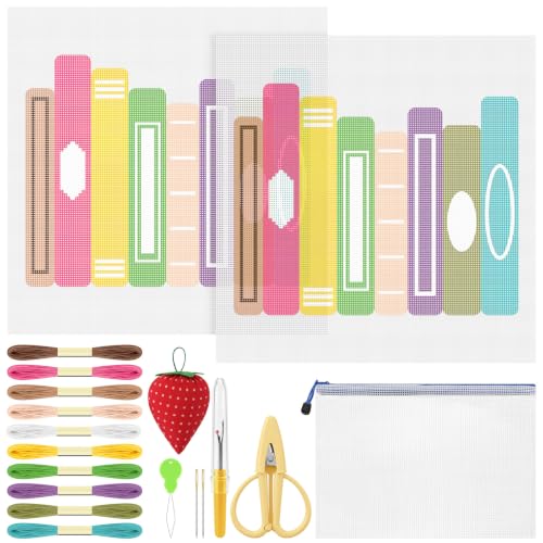 XunYee 27 Pcs Books Needlepoint Kit for Beginners Adults Starters - style: Books