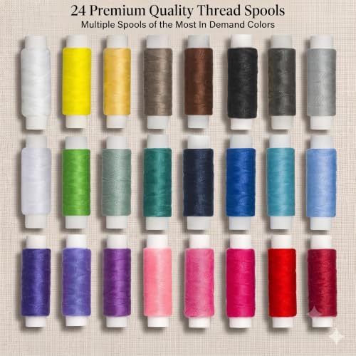94-Piece Travel Sewing Kit for Adults & Kids, Small Needle & Thread Kit
