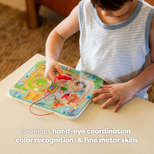 HABA Town Maze Magnetic Busy Board & Travel Toy for Toddlers Ages 2 & Up