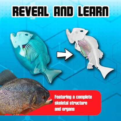 Top Secret Toys Dissect-It Mini Labs Piranha Lab Dissection Kit for Kids, Realistic Synthetic Kids Science Kit - On, Biology and Animal Anatomy, STEM Toy, Ages 6+ - style: Mini Piranha