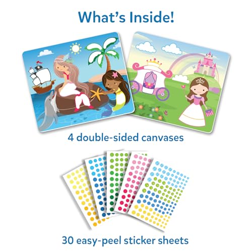 Skillmatics Dot It Sticker Art – Unicorns & Princesses, Craft Kit for Kids - style: 1. Unicorns & Princesses