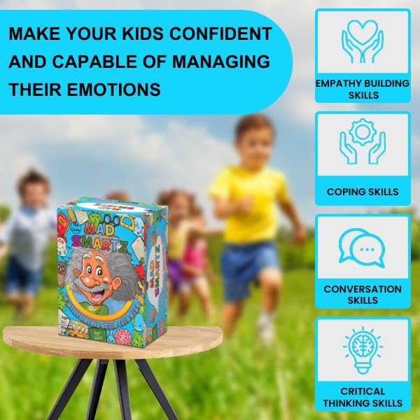 Thought-Spot Mad Smartz Anger Management & Social Skills Game for Kids & Teens | Impulse Control & CBT Tool for Emotional Regulation | for Home, School, or Therapy | Autism & ADHD Must-Have