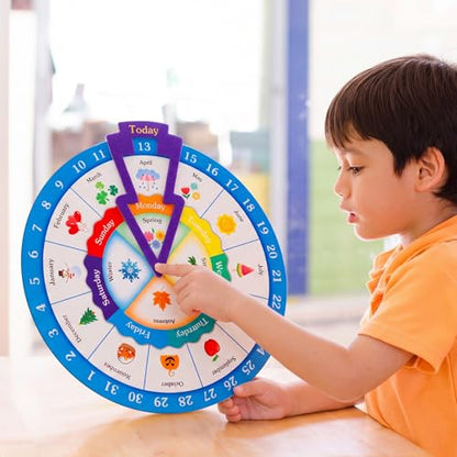 Marspark Month Wheels, Educational Learning Activities for Kids - style: Calendar Wheel
