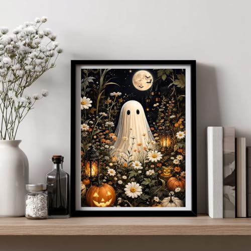 Halloween Diamond Art Kits for Adults, Ghost Diamond Painting, 12x16 Inch - color: 02-Halloween, size: 12X16 inch
