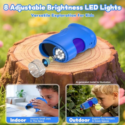 1000X Handheld Digital Microscope for Kids, STEM Educational Toy - color: Blue