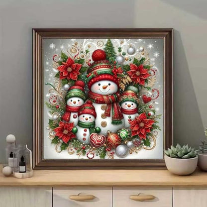 Diamond Painting Kits for Adults,Snowman Family Diamond Art Kits 12 x 12in - color: SH006-1