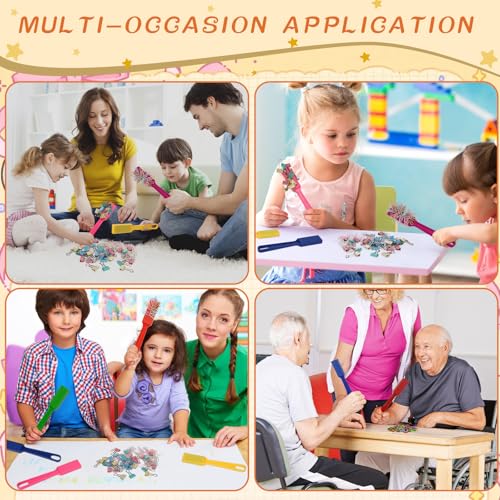 SAYAYA 8 PCS Magnetic Bingo Wands 7.87 Inch Colorful Magnet Sticks for Bingo Chips, Family Game Night, Science Learning, Counting Activities, and Educational Fun, Classroom Supplies - color: 8 Pcs