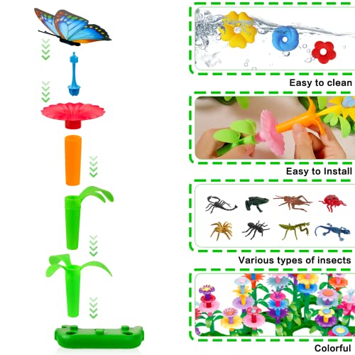 Birthday Toys Gifts for 2 3 4 5 6 Years Toddler Girls, Insect Flower Garden - style: Insect Flower Garden