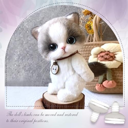 TOAOB 20 Set 30mm Doll Joints for Amigurumis Crochet White Movable Plastic Animals Joints for Crochet Stuffed Animals Crafts Puppets Limbs and Arms Leg Neck Joints Doll Making - size: 30mm
