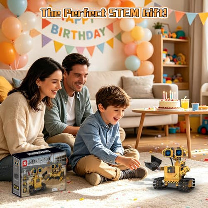 5-in-1 Excavator Robot Kit for Kids 6-12, STEM Coding Building Toy - size: K96286
