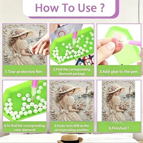Pearl Art Kits for Adults,Starry Night Pearl Diamond Painting Kits,Wall Art - color: DP04513