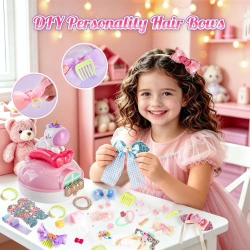 EFOSHM Bow Maker, DIY Hair Accessories for 5 6 7 Year Old Girls Gift
