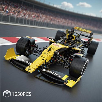 JSINMA Technic F1 RS20 Racing Car Building Kit – 1:8 Scale Collectible Set for Adults, 1650+ PCS Display Model with Realistic Details – DIY Engineering Gift for F1 Fans, Home or Office Display