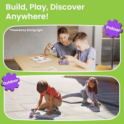 Sillbird Bundle - 2 Items Robot Building Kit with Remote Control & Solar Robotic Toy Christmas STEM Gifts for Kids Boys Ages 8-14, DIY Science Educational Set