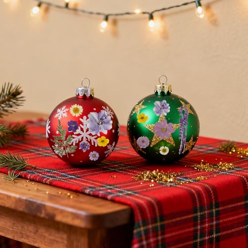 Pressed Flowers Purple 33 Pcs of 12 Types - size: 33 pcs Purple Dried Flowers