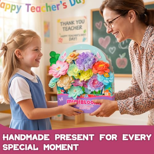 Mimiblooms Paper Flowers Science Kit for Girls for Girls 6 7 9 10 11 Years