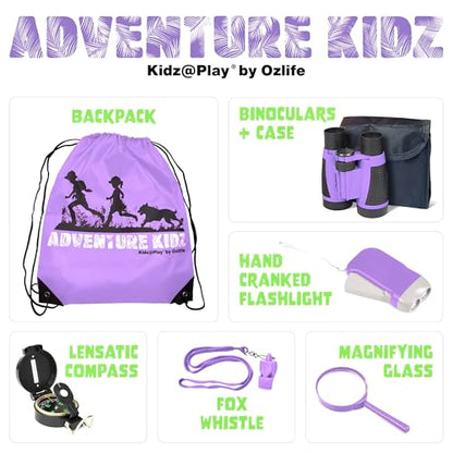 Purple Adventure Kidz Outdoor Exploration Kit - color: Purple