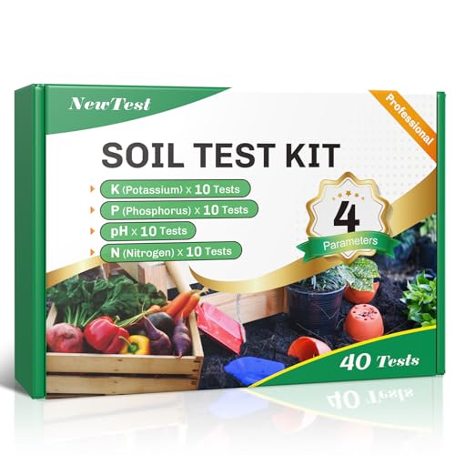 Soil Test Kit 4 Parameters: 40 Tests Professional Soil Testing Kits