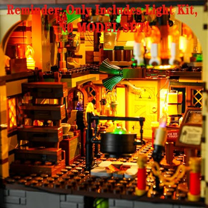 LED Light Set Compatible with Lego 21341 Disney Hocus Pocus: The Sanderson Sisters' Cottage Ideas Building Blocks Model - Model Set NOT Included