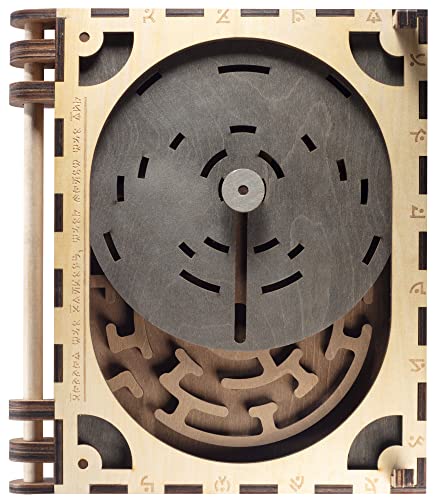The Original Codex Silenda - The Build Your Own 3D DIY Mechanical Wooden Puzzle Book - Can You Unlock Each Page to Open the Next? Amazing DaVinci Brain Challenge Puzzle Box for Teens or Adults